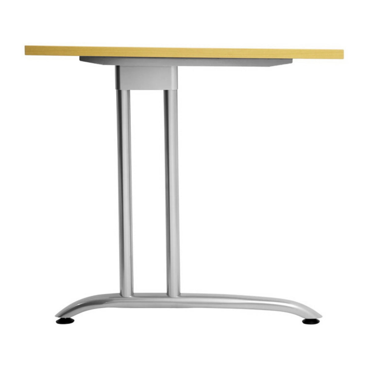 Tischgestell aus silberfarbenem Metall des Schreibtisches BELA 8 S von hjh OFFICE PRO