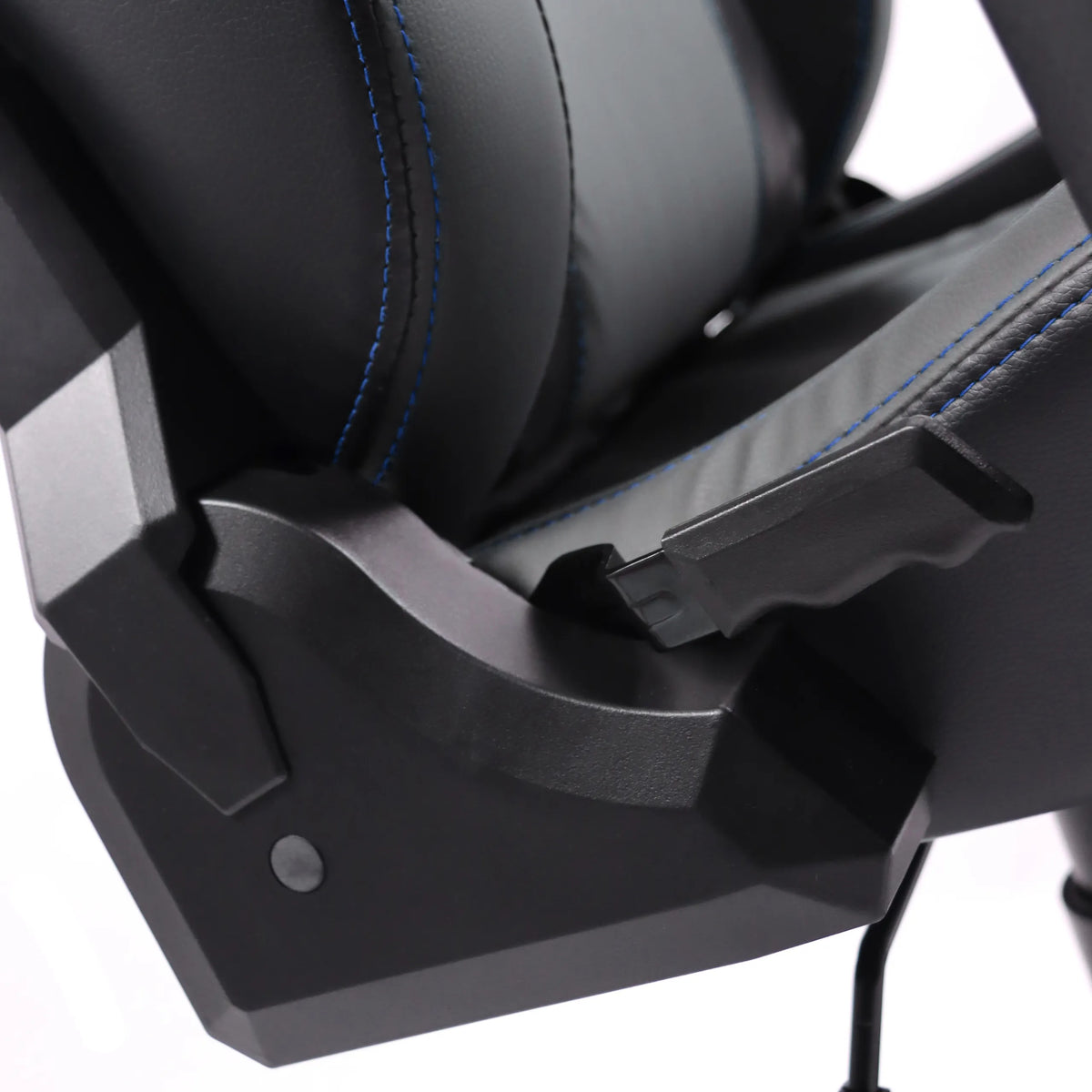 Verstellmechanismus und Polsterung des Gamingstuhls GAMEBREAKER POLARYS I in Grau und Blau von hjh OFFICE