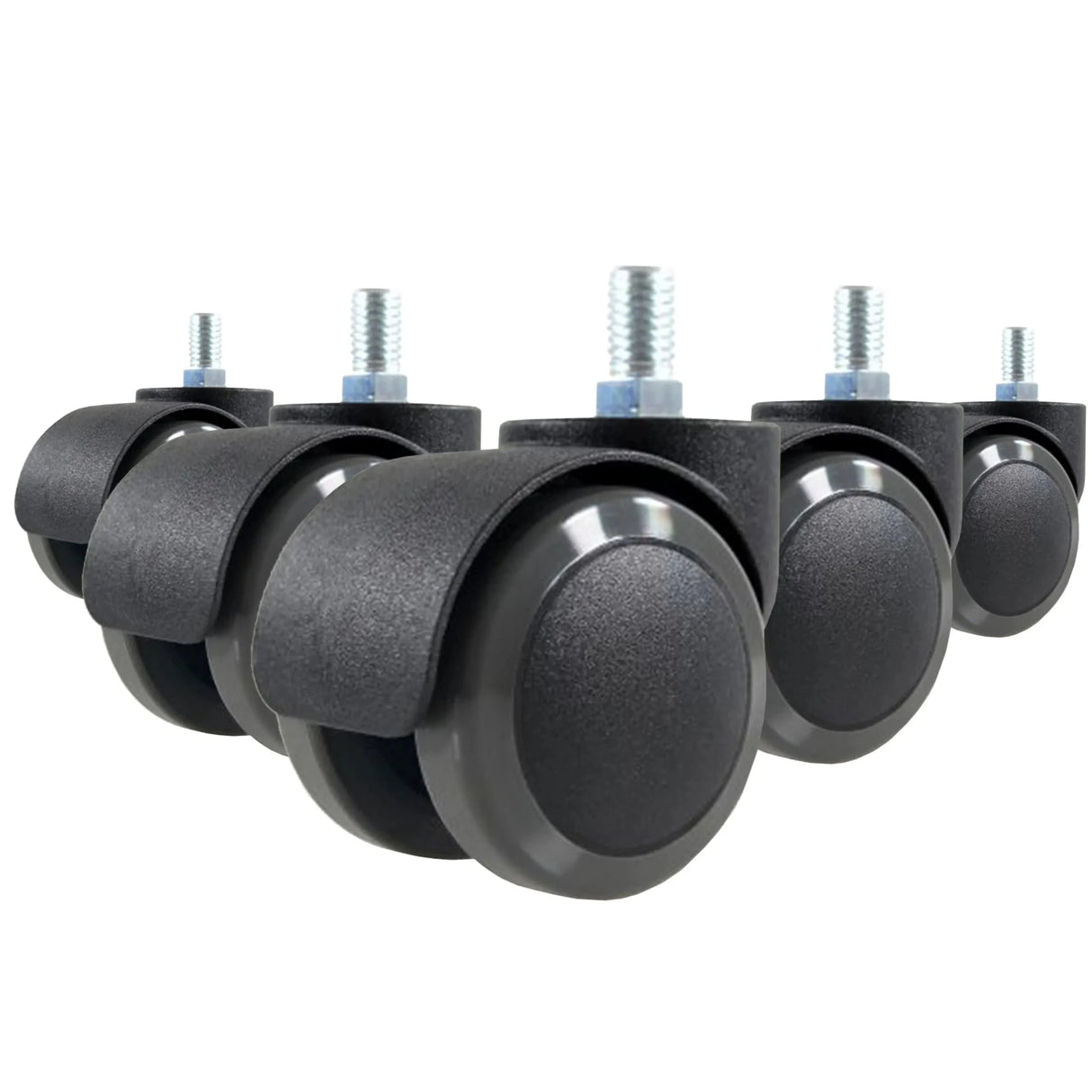 5x ROLO M10/50mm | Hartböden - Stuhlrollen