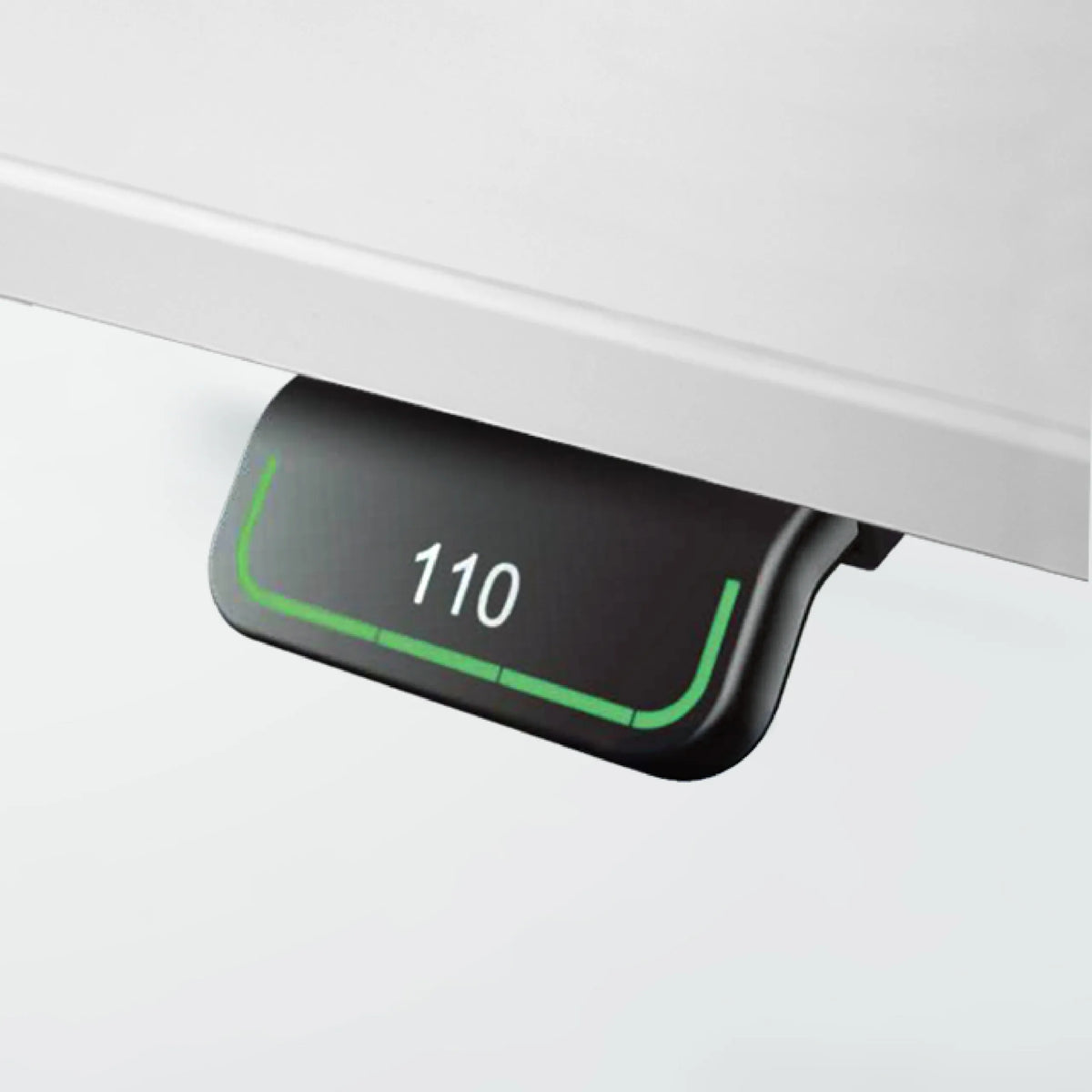 Digitale Höhenanzeige mit dem Wert 110 des Schreibtischs XDLR 16 G von hjh OFFICE PRO