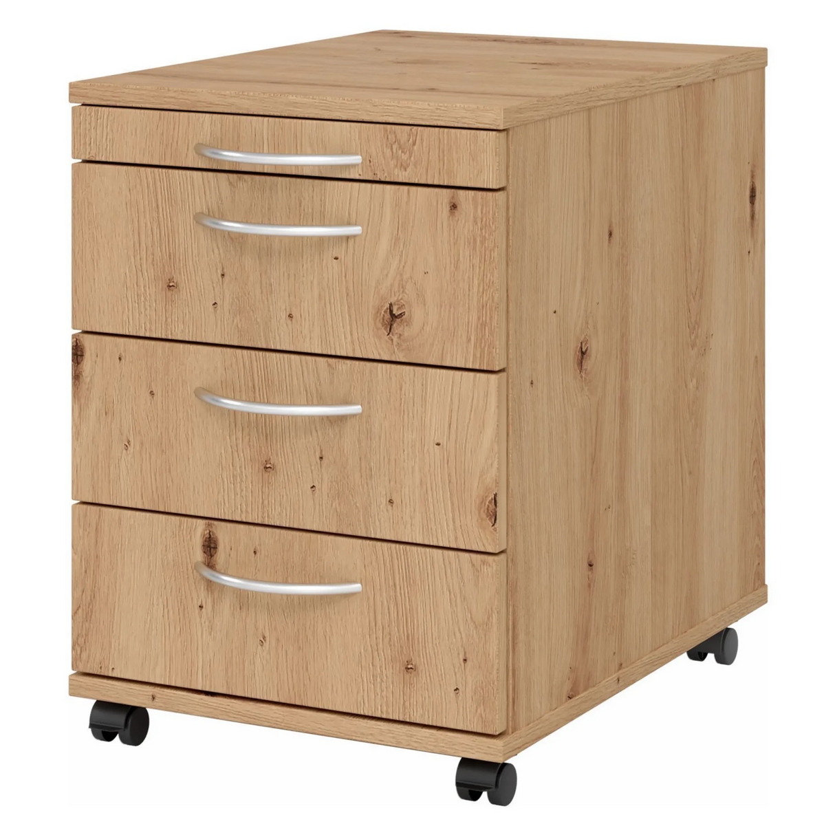 BARI 1606 | Rollcontainer mit 3 Schüben | Holz - buerostuhl24