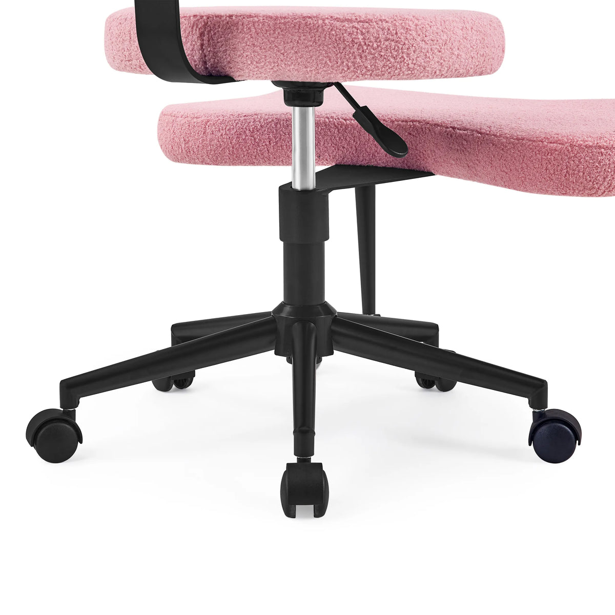 Untergestell mit fünf Rollen und Gasdruckfeder des Meditationsstuhls Asanasit in Rosa von hjh LIVING