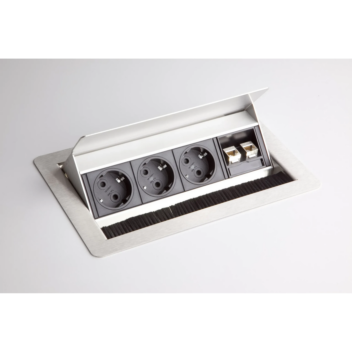ELDATA1 | Steckdosenleiste (inkl. Fräsung) | 3 x Steckdose | 2 x RJ45 - Zubehör