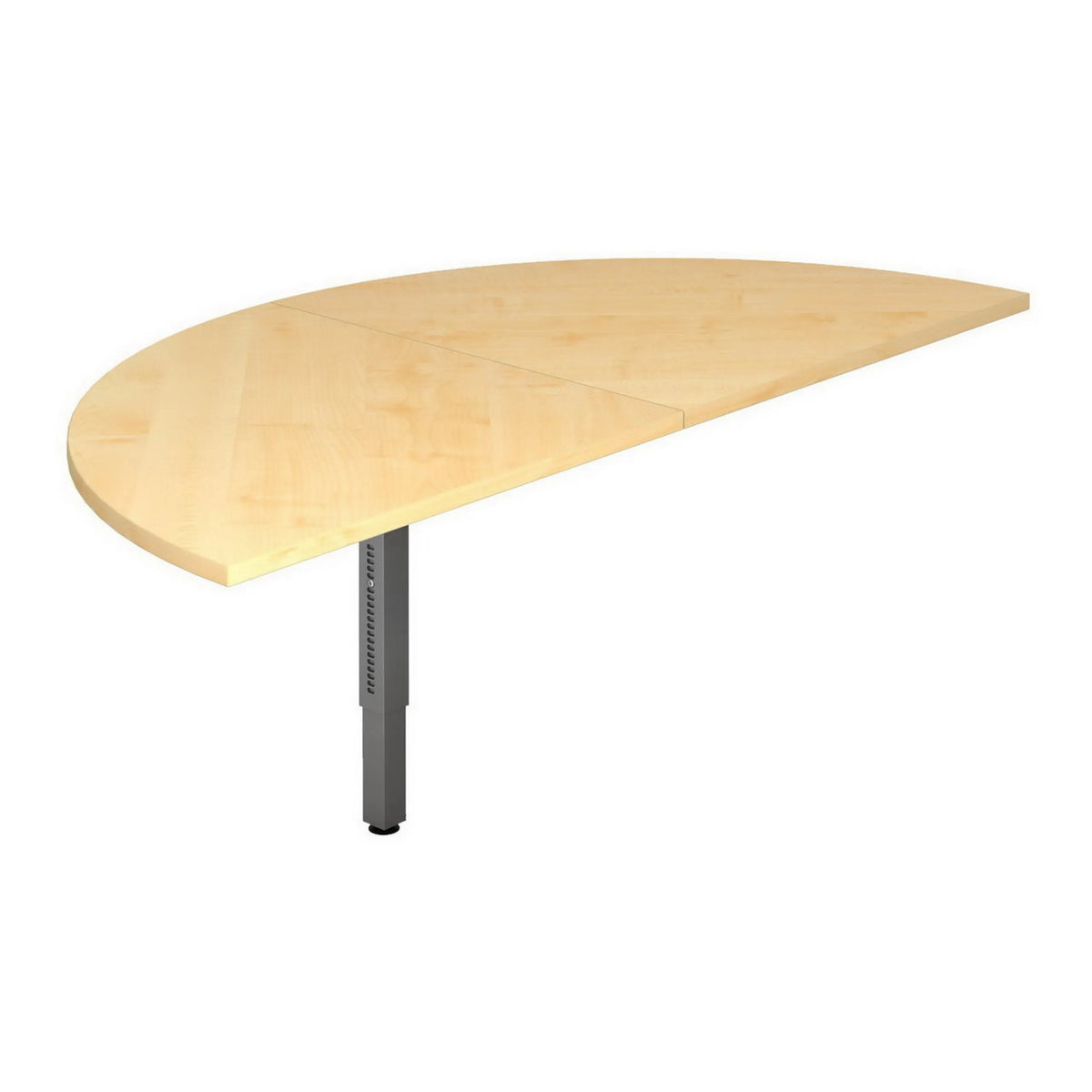 Ansatztisch LA60 G / LA80 G / LA160 G in Ahorn mit Maßen 160 x 80 mm aus der Serie XTRA XB von hjh OFFICE PRO