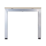 Aluminium-Untergestell des höhenverstellbaren Schreibtischs JAVA 12 S in Asteiche von hjh OFFICE PRO