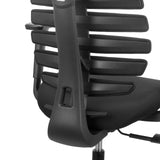 Rückenlehne mit horizontalen Lamellen des Profi-Bürostuhls ERGO LINE ECO in Schwarz von hjh OFFICE