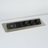 ELDUSB0 | Steckdosenleiste (ohne Fräsung) | 3 x Steckdose | 2 x USB - Zubehör