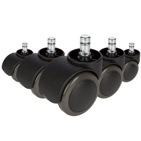 5x ROLO 11mm/50mm | Hartböden - Stuhlrollen - buerostuhl24