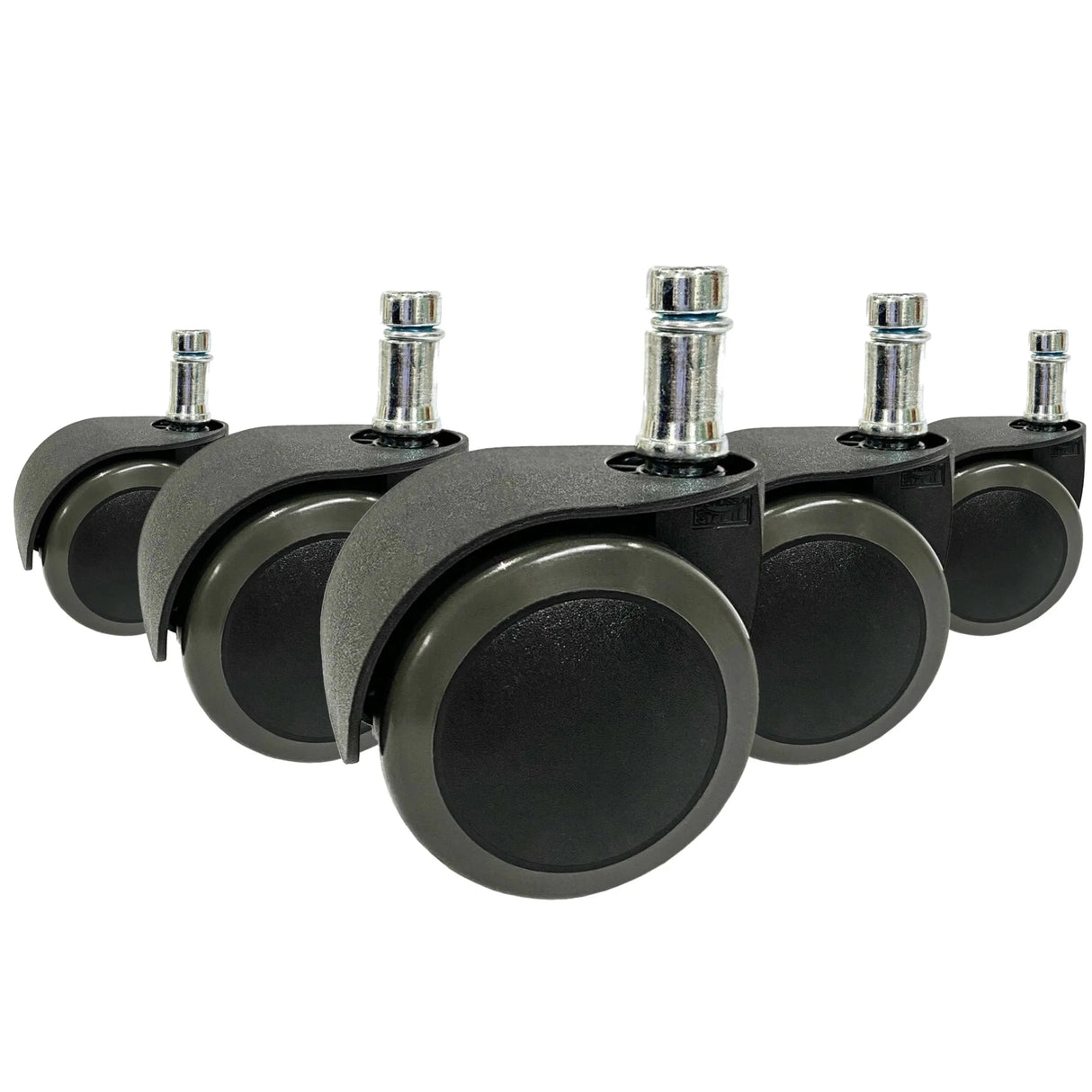 5x ROLO EASY 10mm/50mm | Hartböden - Stuhlrollen - buerostuhl24