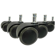 5x ROLO EASY 10mm/50mm | Hartböden - Stuhlrollen - buerostuhl24