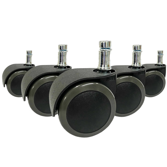 5x ROLO EASY 10mm/50mm | Hartböden - Stuhlrollen - buerostuhl24