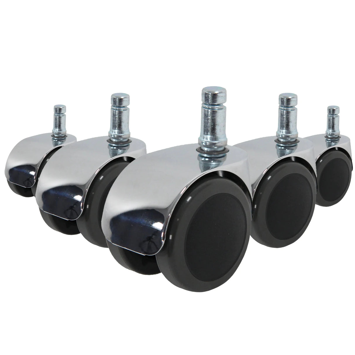 5x ROLO LUX 10mm/50mm | Hartböden - Stuhlrollen