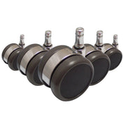5x ROLO LUX 11mm/65mm | Hartböden - Stuhlrollen - buerostuhl24