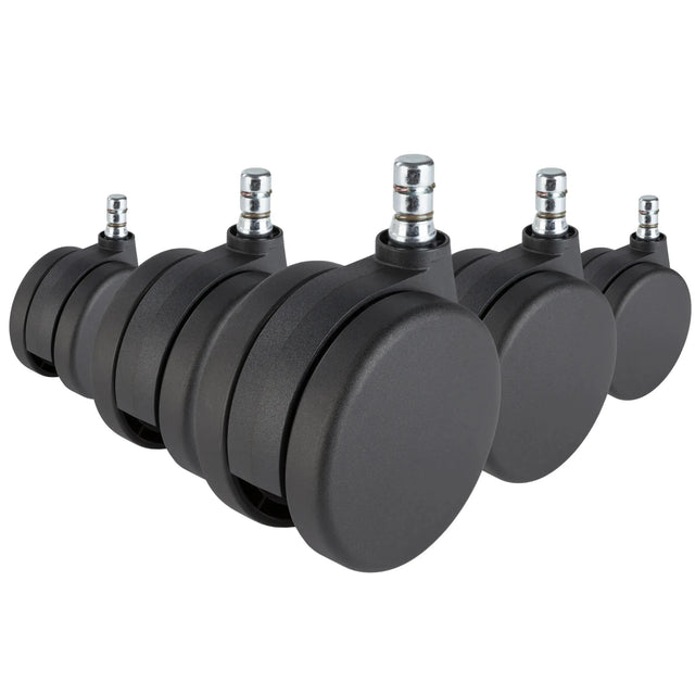 5x ROLO No-Noise 11mm/75mm | Teppichböden - Stuhlrollen - buerostuhl24