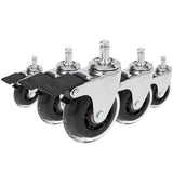 5x ROLO SKATE CT 11mm/75mm | mit Feststellbremse | Hartböden - Stuhlrollen - buerostuhl24