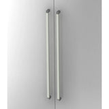 Zwei silberne Chromgriffe aus Metall des Schranks SIGNA G 7200 aus der Serie SIGNA G von hjh OFFICE PRO
