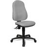 Homeoffice-Bürostuhl POINT 60 mit grauem Stoffbezug und schwarzem Fußkreuz auf Rollen von Topstar