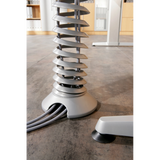Silberne vertikale Kabelspirale des Zubehörs CKXE von hjh OFFICE PRO