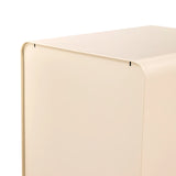 Obere hintere Ecke des beige lackierten Metall-Rollcontainers COLOR PLUS I von hjh OFFICE