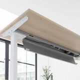 Unterbau und Gestell des elektrisch höhenverstellbaren Schreibtischs XBHM 2E GG in Asteiche von hjh OFFICE PRO