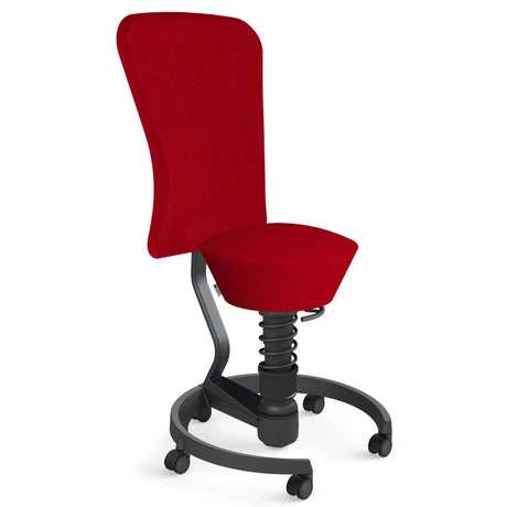 AERIS SWOPPER MIT ROLLEN UND LEHNE | Mikrofaser | Mesh-Gewebe | Wollmischung - Swopper - buerostuhl24