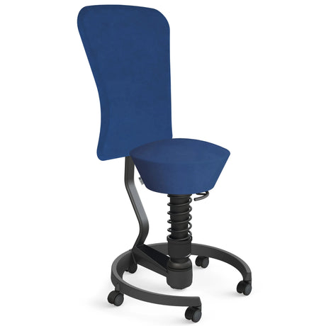 AERIS SWOPPER MIT ROLLEN UND LEHNE | Mikrofaser | Mesh-Gewebe | Wollmischung - Swopper - buerostuhl24