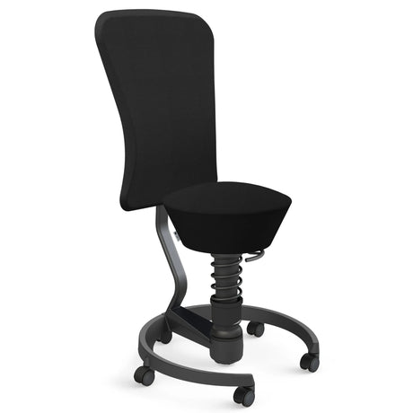 AERIS SWOPPER MIT ROLLEN UND LEHNE | Mikrofaser | Mesh-Gewebe | Wollmischung - Swopper - buerostuhl24