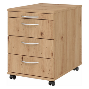 BARI 1606 | Rollcontainer mit 3 Schüben | Holz - buerostuhl24