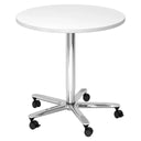 BISTRO 80R C | Säulenhubtisch | Ø 80 | Chrom - System Konferenztisch - buerostuhl24