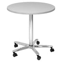 BISTRO 80R C | Säulenhubtisch | Ø 80 | Chrom - System Konferenztisch - buerostuhl24