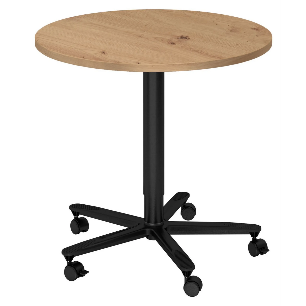 BISTRO 80R D | Säulenhubtisch | Ø 80 | Schwarz - System Konferenztisch - buerostuhl24