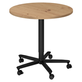 BISTRO 80R D | Säulenhubtisch | Ø 80 | Schwarz - System Konferenztisch - buerostuhl24