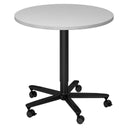 BISTRO 80R D | Säulenhubtisch | Ø 80 | Schwarz - System Konferenztisch - buerostuhl24