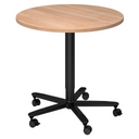 BISTRO 80R D | Säulenhubtisch | Ø 80 | Schwarz - System Konferenztisch - buerostuhl24