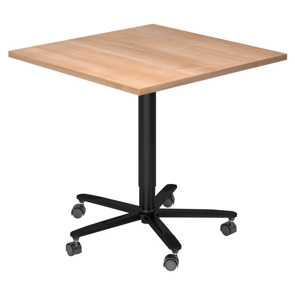 BISTRO 88Q D | Säulenhubtisch | 80x80 | Schwarz - System Konferenztisch - buerostuhl24