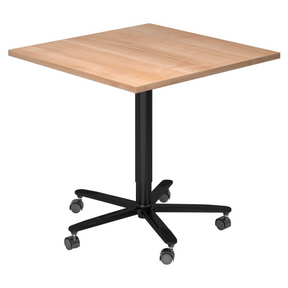 BISTRO 88Q D | Säulenhubtisch | 80x80 | Schwarz - System Konferenztisch - buerostuhl24