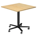 BISTRO 88Q D | Säulenhubtisch | 80x80 | Schwarz - System Konferenztisch - buerostuhl24