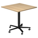 BISTRO 88Q D | Säulenhubtisch | 80x80 | Schwarz - System Konferenztisch - buerostuhl24