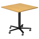 BISTRO 88Q D | Säulenhubtisch | 80x80 | Schwarz - System Konferenztisch - buerostuhl24