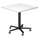 BISTRO 88Q D | Säulenhubtisch | 80x80 | Schwarz - System Konferenztisch - buerostuhl24