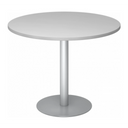 BISTRO F100R S | Besprechungstisch | Ø 100 | Silber - System Konferenztisch - buerostuhl24