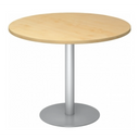 BISTRO F100R S | Besprechungstisch | Ø 100 | Silber - System Konferenztisch - buerostuhl24