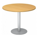 BISTRO F100R S | Besprechungstisch | Ø 100 | Silber - System Konferenztisch - buerostuhl24