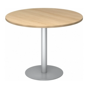 BISTRO F100R S | Besprechungstisch | Ø 100 | Silber - System Konferenztisch - buerostuhl24