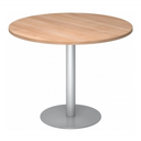 BISTRO F100R S | Besprechungstisch | Ø 100 | Silber - System Konferenztisch - buerostuhl24