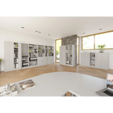 Graues Regalsystem der Serie SIGNA B SIGNA B 6050 mit offenen Fächern und Schubladen von hjh OFFICE PRO