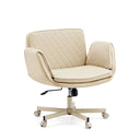 Homeoffice-Bürostuhl Criss-Cross 10 in Beige mit gesteppter Rückenlehne und Rollenkreuz von hjh LIVING