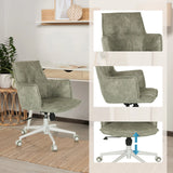 Grauer Home-Office-Bürostuhl SOLAO LIFE W mit Polsterung und höhenverstellbarem Fußkreuz von hjh LIVING