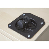 Schwarze Rolle mit Befestigungsplatte des System Rollcontainers SIGNA TC20 von hjh OFFICE PRO