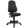 Homeoffice-Bürostuhl POINT 60 mit anthrazitfarbenem Stoffbezug und Rollenfußkreuz von Topstar